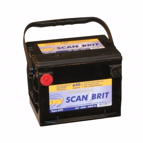 Scanbrit Bilbatteri 12V 60Ah 640EN for Veteran