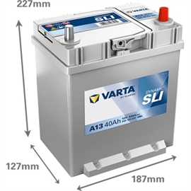 Varta A13 Blue Dynamic bilbatteri 12V 40Ah 540125033
