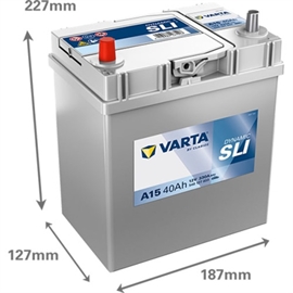 Varta A15 Blue Dynamic Bilbatteri 12V 40Ah 540127033