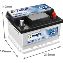 Varta AUX1 Start Power bilbatteri 12V 35Ah 535 106 052