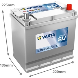 Varta B23 Black Dynamic Bilbatteri 12V 45Ah 545077030