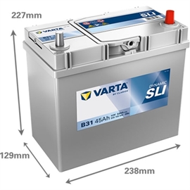 Varta B31 Blue Dynamic Bilbatteri 12V 45Ah 545155033