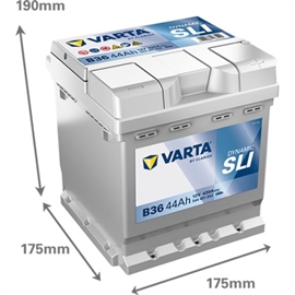 Varta B36 Blue Dynamic Bilbatteri 12V 44Ah 544401042