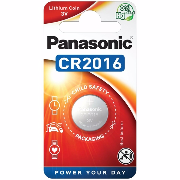 CR2016 3V Panasonic Lithium batteri