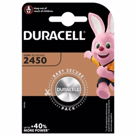 CR2450 3V Duracell Lithium batteri