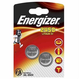 CR2450 3V Energizer Lithium batteri 2 pak