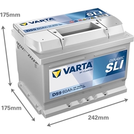 Varta D59 Blue Dynamic Bilbatteri 12V 60Ah 560409054