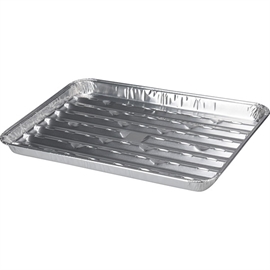 4 stk Grilbakker i Aluminium 