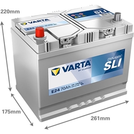Varta E24 Blue Dynamic Bilbatteri 12V 70Ah 570413063