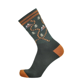 UphillSport SAARNI Vandresokker med Merinould – Grøn/Orange