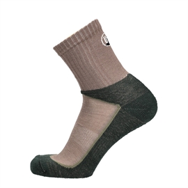 UphillSport RAKKA Vandresokker med Merinould og TENCEL™ – Taupe/Grøn