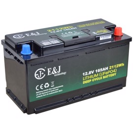E&J Lithium batteri 12 volt 165Ah (Bluetooth + HEAT)