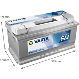 Varta F5 Black Dynamic Bilbatteri 12V 88Ah 588403074 