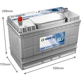 Varta H17 Promotive Black Bilbatteri 12 volt 105Ah 605 102 080 