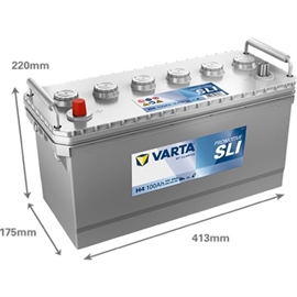 Varta H4 Promotive Black Bilbatteri 12V 100Ah 600035060