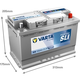 Varta H9 Promotive Black Bilbatteri 12V 100Ah 600123072