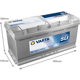 Varta I1 Silver Dynamic Bilbatteri 12V 110Ah 610402092