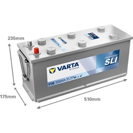 Varta I16 Promotive Black Bilbatteri 12V 120Ah 620109076