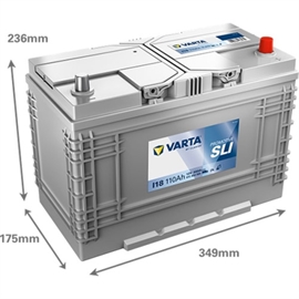 Varta I18 Promotive Black Bilbatteri 12 volt 110Ah 610 404 068 
