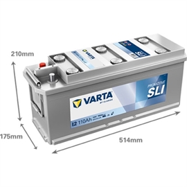 Varta I2 Promotive Black Bilbatteri 12 volt 110Ah 610 013 076 
