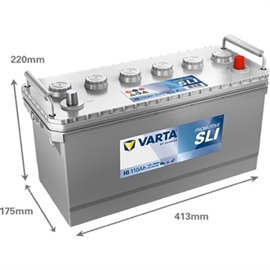 Varta I6 Promotive Black Bilbatteri 12V 110Ah 61050085