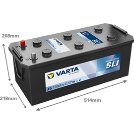 Varta J5 Promotive Black Bilbatteri 12V 130Ah 630014068