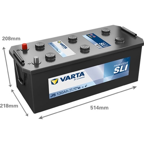 Varta J5 Promotive Black Bilbatteri 12V 130Ah 630014068