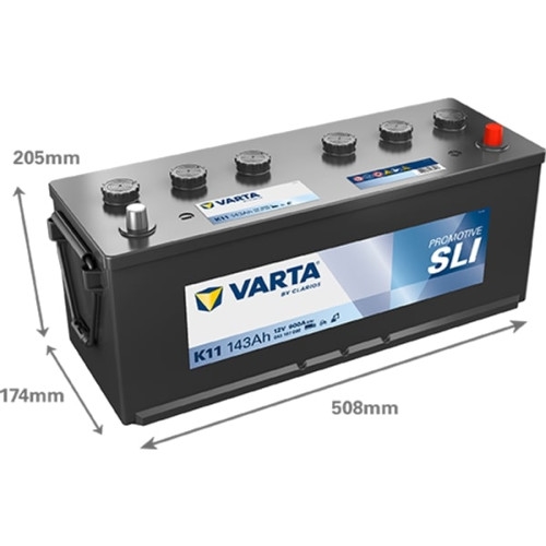 Varta K11 Promotive Black Bilbatteri 12V 143Ah 643107090
