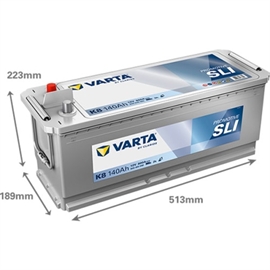Varta K8 ProMotive Blue Bilbatteri 12V 140Ah 640400080