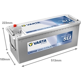 Varta LFD140 Professional Dual Purpose EFB Bilbatteri 12V 140Ah 930140080