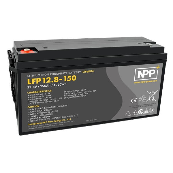 NPP Power Lithiumbatteri 12V/150Ah (Bluetooth)
