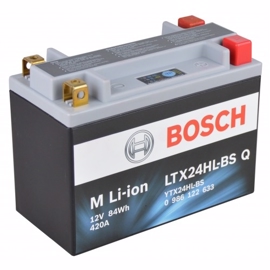 Bosch lithium MC batteri LTX24HL-BS 12volt 7Ah +pol til højre