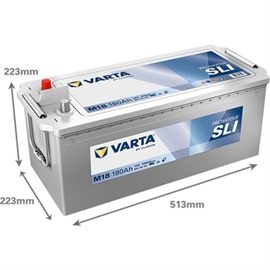 Varta M18 ProMotive Silver Bilbatteri 12V 180Ah 680108100