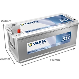Varta M7 ProMotive Black Bilbatteri 12V 180Ah 680033110