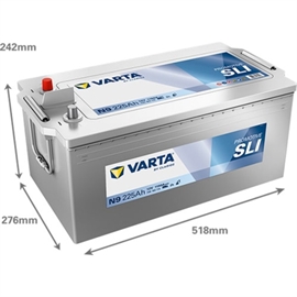 Varta N9 ProMotive Silver Bilbatteri 12V 225Ah 725 103 115