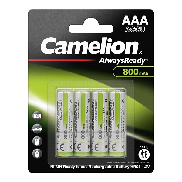 Camelion Genopladelige Batterier AAA 800mAh 