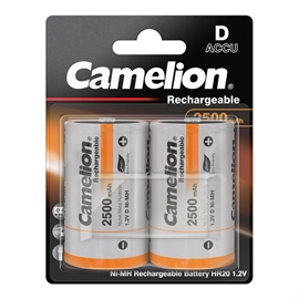 Camelion Genopladelige Batterier D 2500mAh