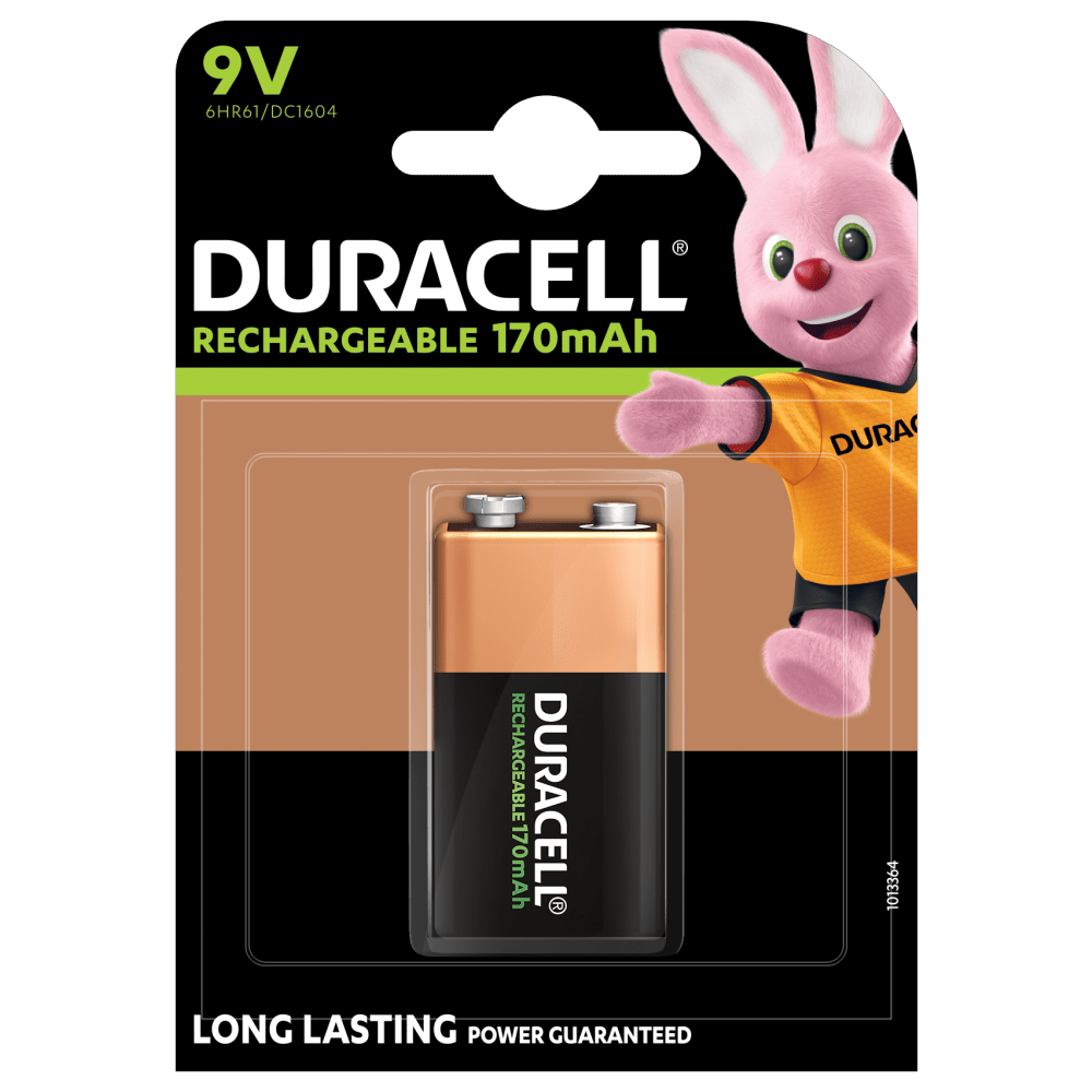 Tage en risiko aktivitet Avenue Duracell 9 Volt Genopladelig batteri 170 mAh