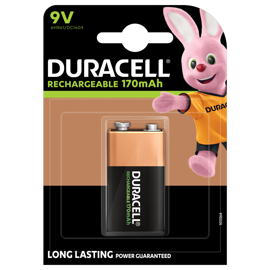 Duracell 9 Volt Genopladelig batteri 170 mAh