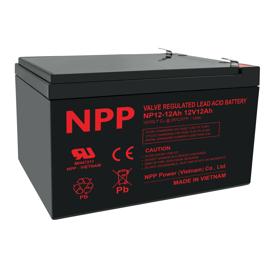 NPP Power AGM Blybatteri 12v 12Ah 
