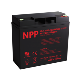 NPP Power AGM Blybatteri 12v 20Ah 