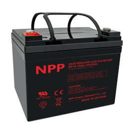 NPP Power AGM blybatteri 12v 35Ah 