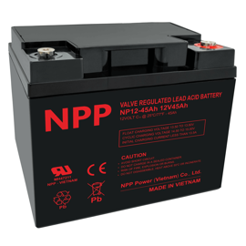 NPP Power AGM blybatteri 12v 45Ah 