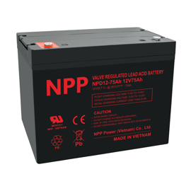 NPP Power AGM blybatteri 12v 75Ah 
