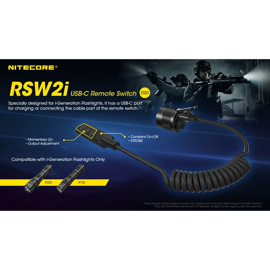Nitecore RSW2i USB-C Remote Switch til i-Generation