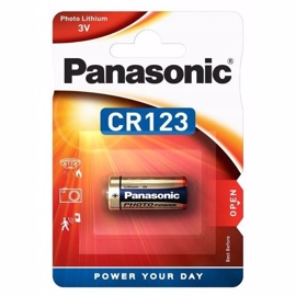 Panasonic CR123A 3V Lithium batteri foto / alarm