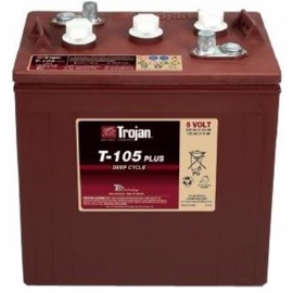 Trojan T105AP Deep cycle blybatteri 6V 225Ah M/Autopol