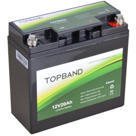 Topband Lithium batteri 12volt 20Ah (Bluetooth)