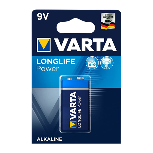 Varta 9V Longlife Power Alkaline batteri