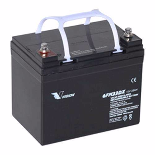 Vision 6FM33 Batteri til Havetraktor 12V 33Ah + Pol til Venstre